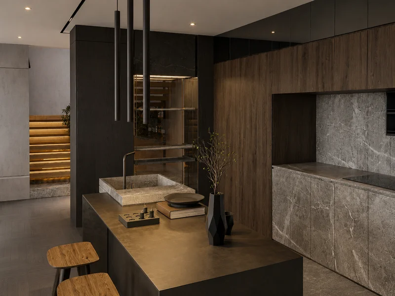 Dark & Dramatic Kitchen Remodel - Image 2