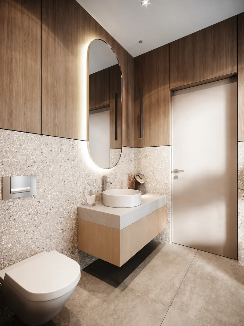 Terrazzo Powder Room Transformation - Image 1