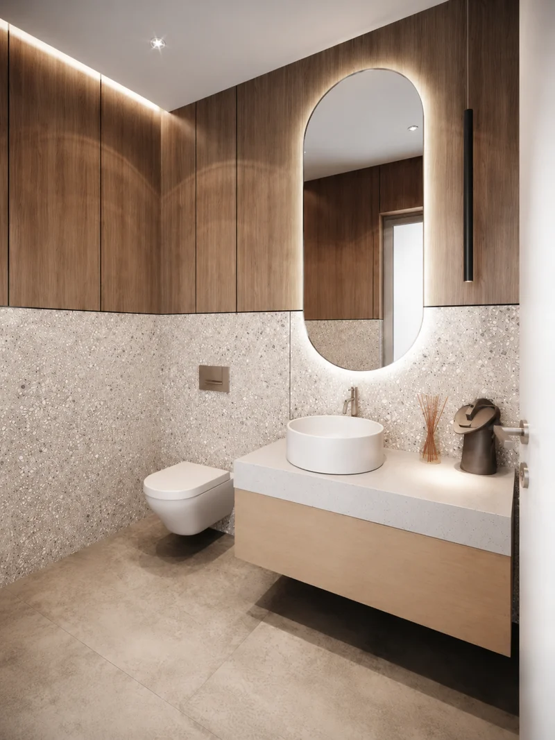 Terrazzo Powder Room Transformation - Image 2